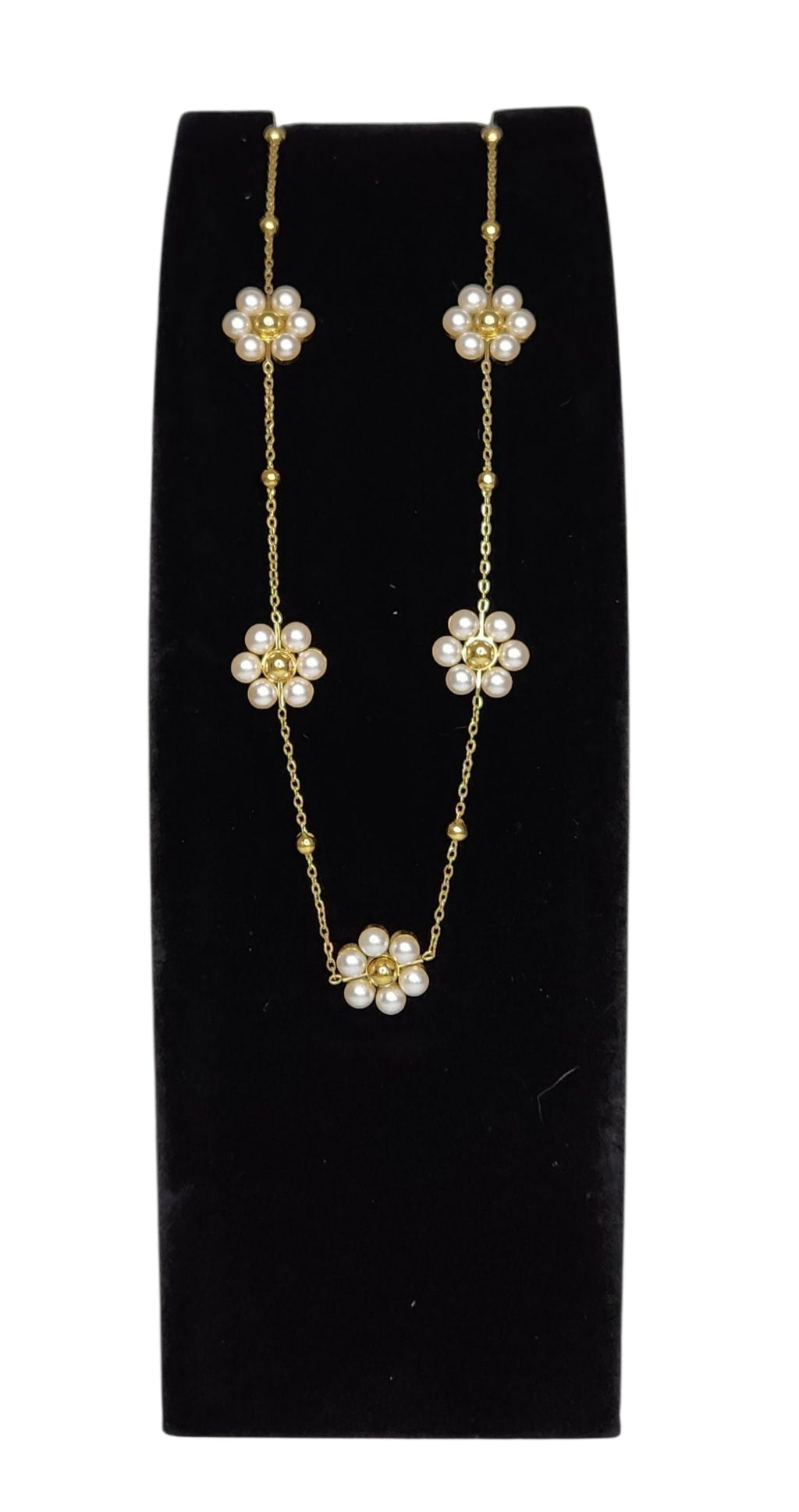 Mia Necklace - 18K Gold-Plated with Pearls