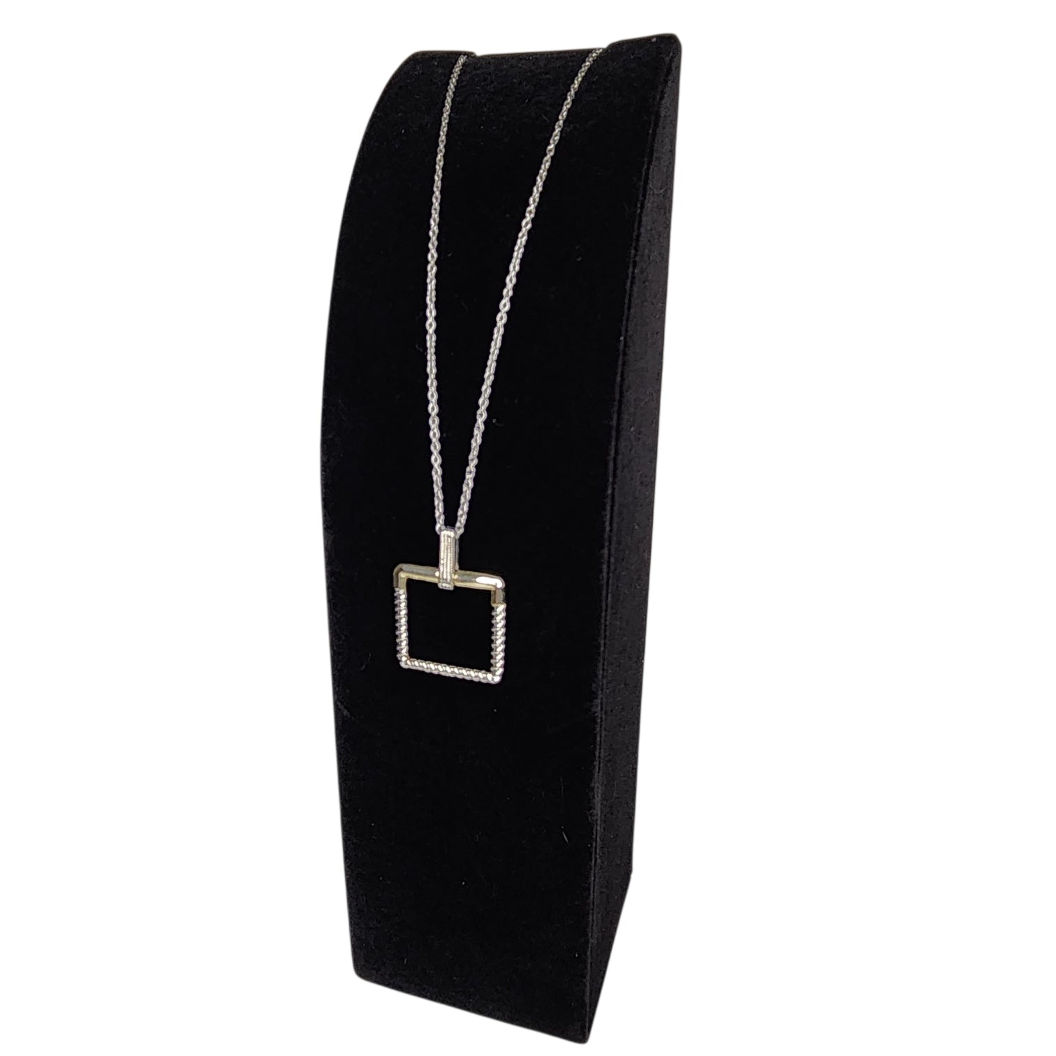 Urban Edge - Two-Tone Square Link Necklace