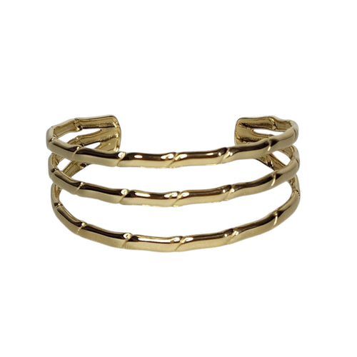 Bella Cuff Bracelet - Stainless Steel - 18K Gold Plated