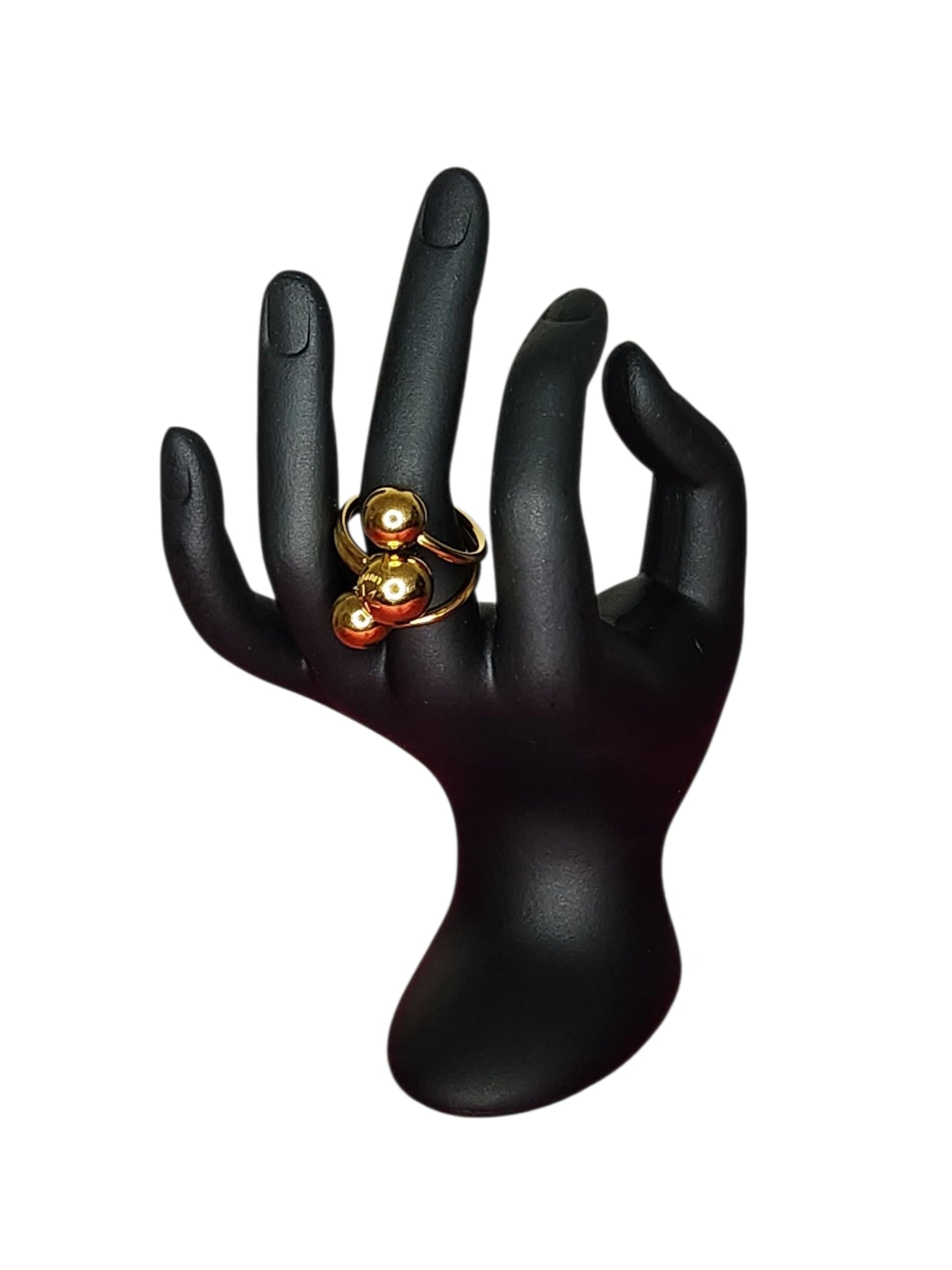 Luxor Ring - 18K Gold-Plated Stainless Steel - Adjustable